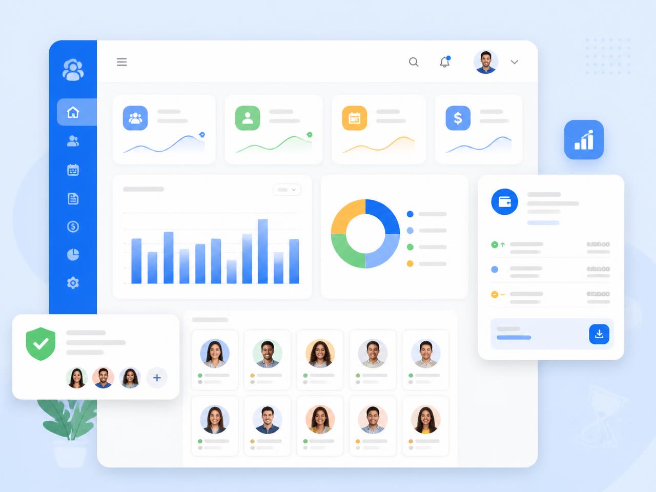 Nithra People HRMS dashboard showing attendance, payroll and employee records